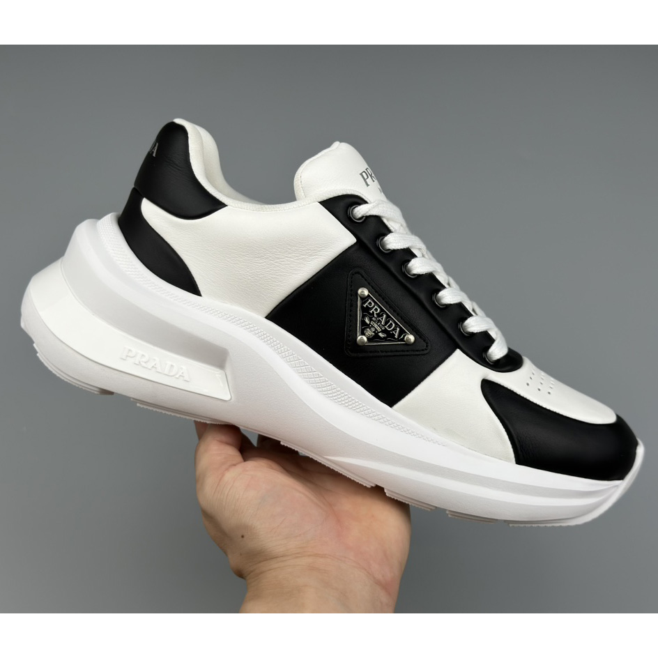 Prada Leather Sneakers(upon uk size) - FashionPlug