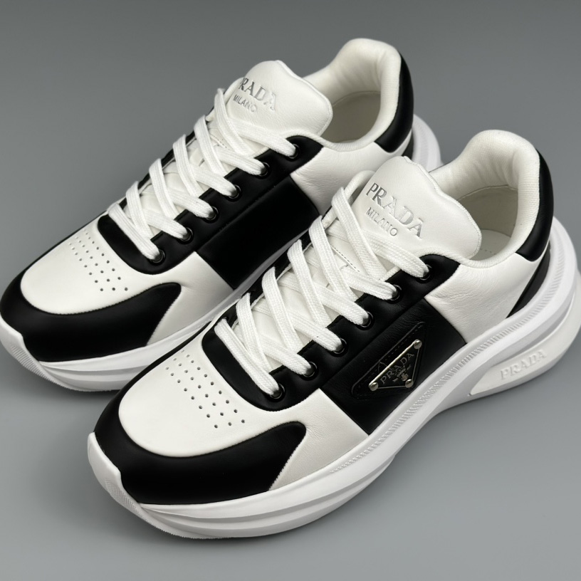 Prada Leather Sneakers(upon uk size) - FashionPlug