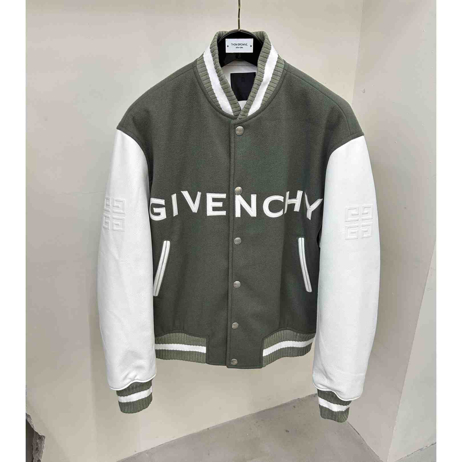 Givenchy Varsity Jacket In Wool And Leather - FashionPlug