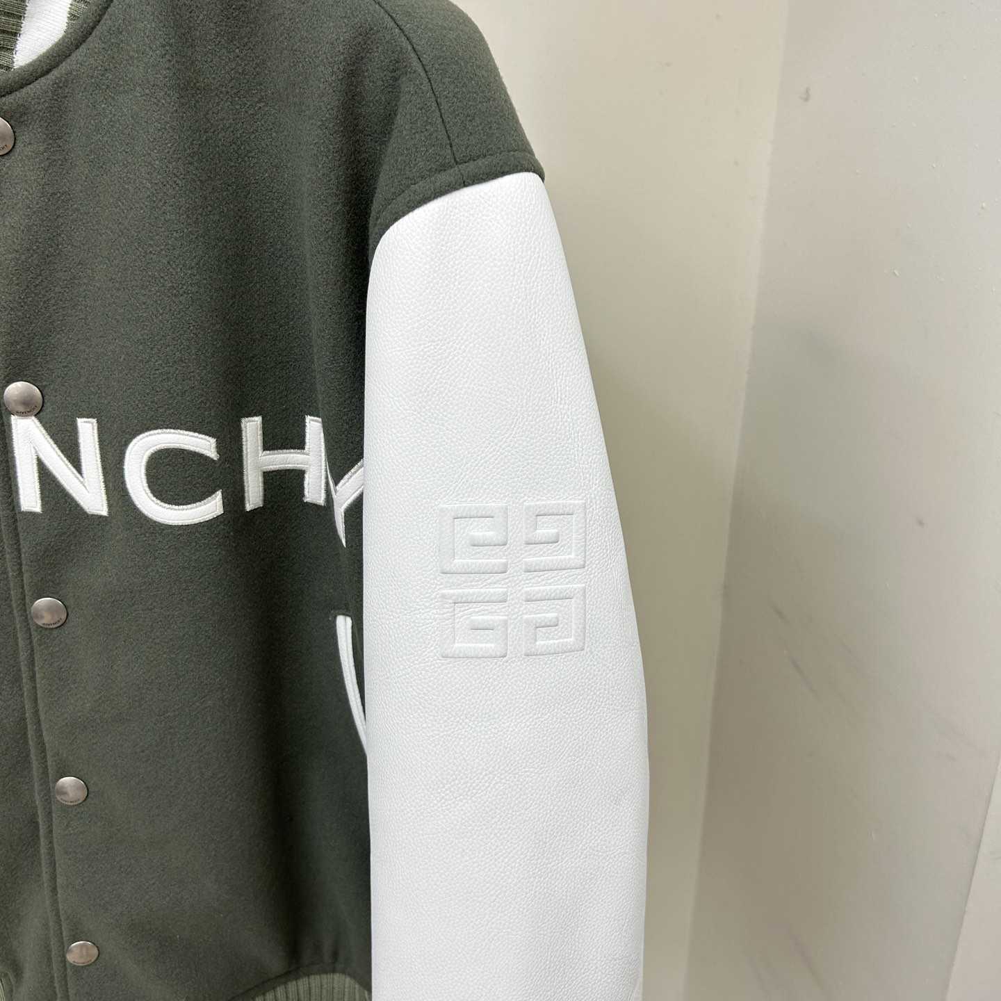 Givenchy Varsity Jacket In Wool And Leather - FashionPlug