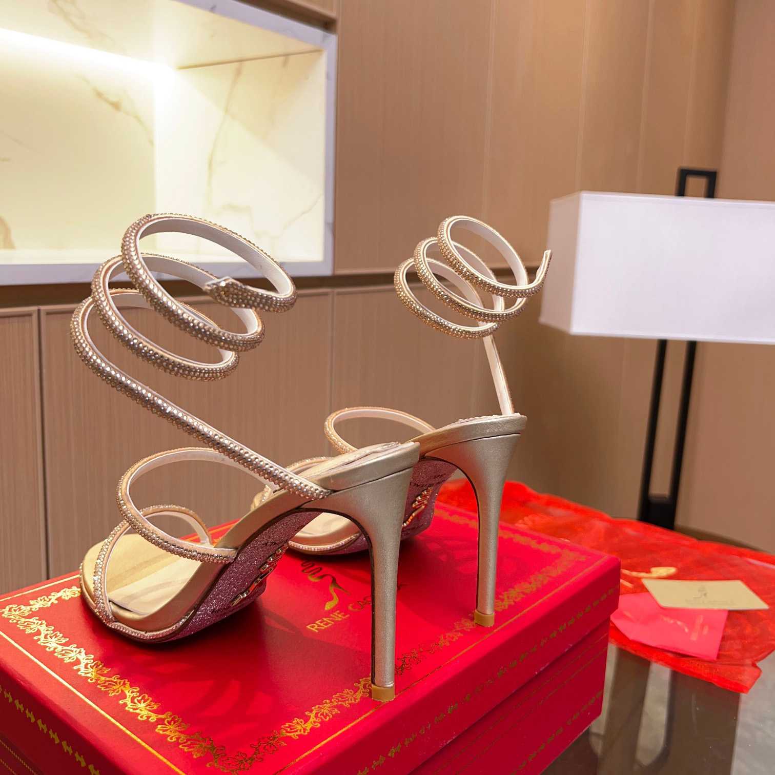 Rene Caovilla Cleo High-heel Sandals - FashionPlug