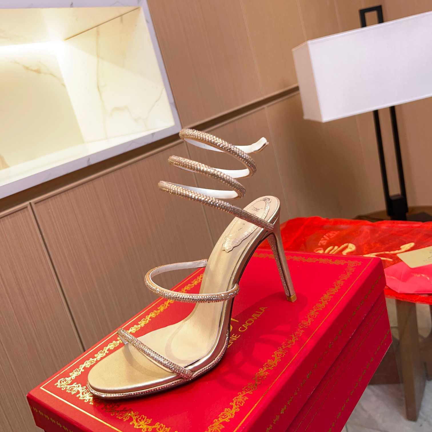 Rene Caovilla Cleo High-heel Sandals - FashionPlug