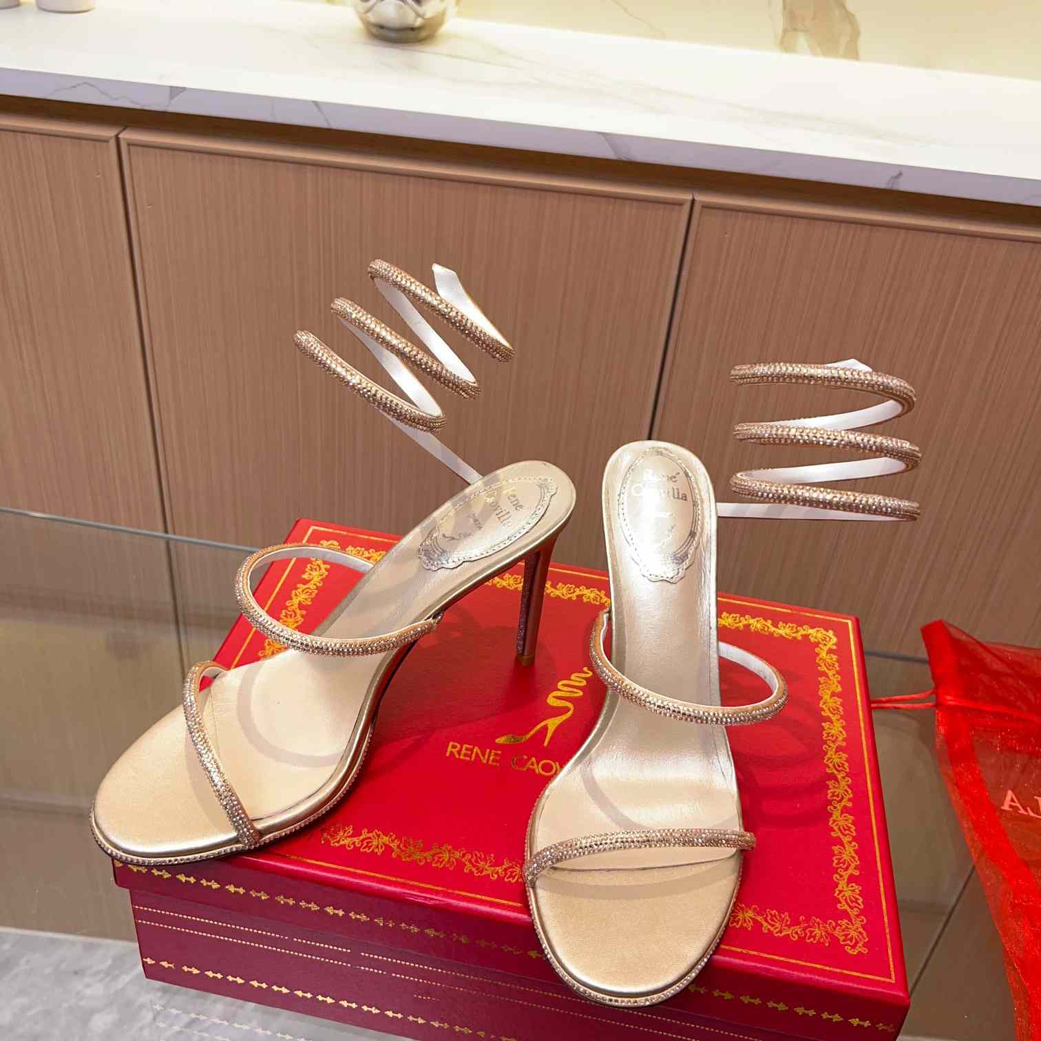 Rene Caovilla Cleo High-heel Sandals - FashionPlug