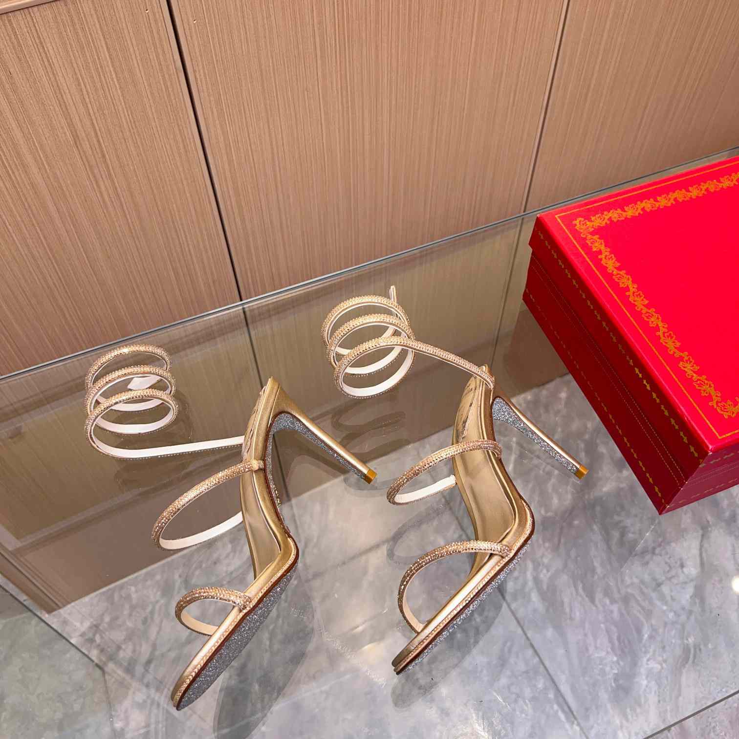 Rene Caovilla Cleo High-heel Sandals - FashionPlug