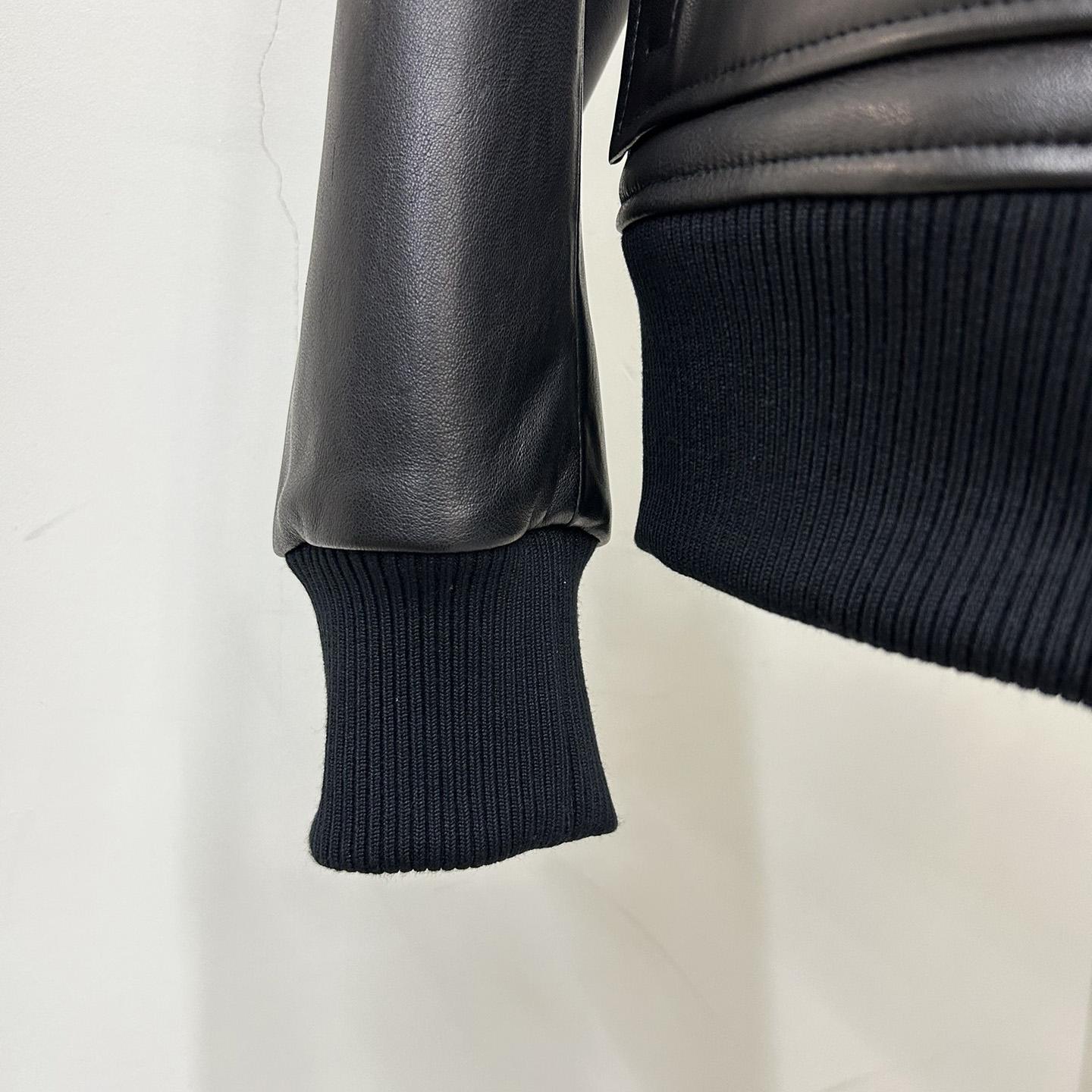 Burberry Leather Jacket   - FashionPlug