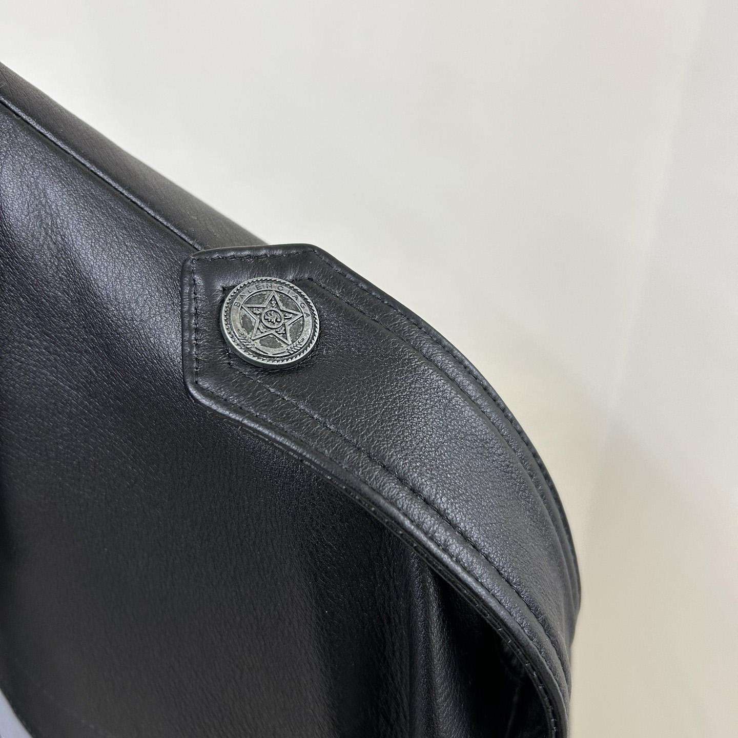 Balenciaga Paris Uniform Jacket In Black - FashionPlug