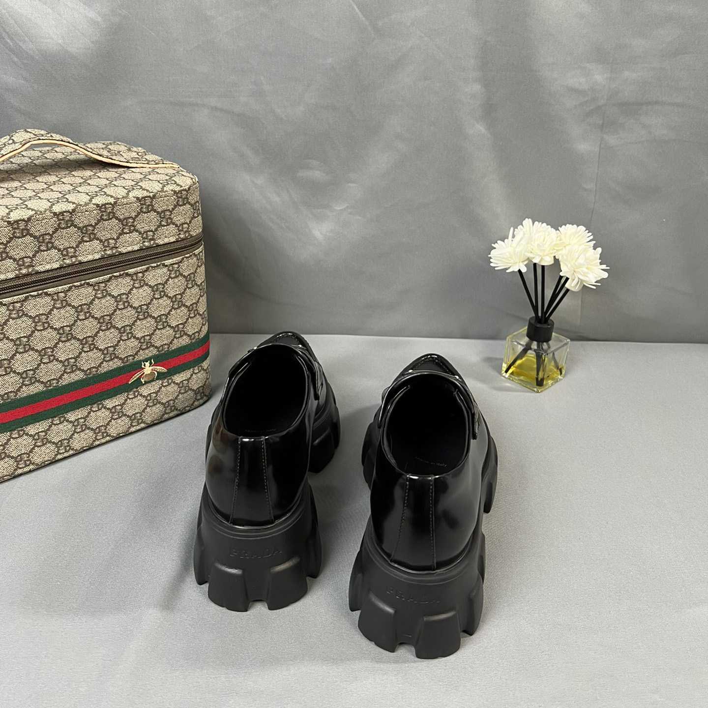 Prada Monolith 55mm Pointy Loafer - FashionPlug