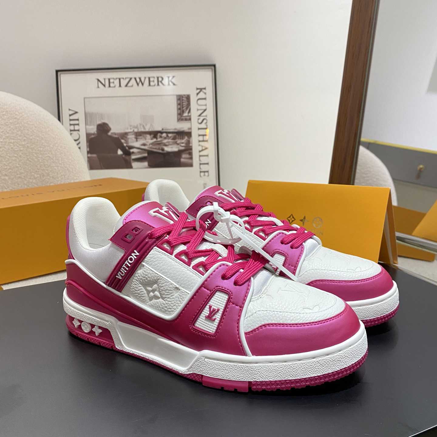 Louis Vuitton LV Trainer Sneaker         1ABOEY - FashionPlug