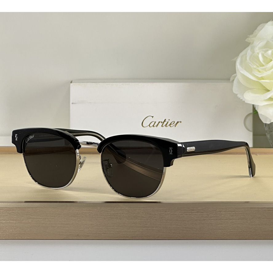 Cartier D-Frame Tortoiseshell Acetate Sunglasses   CT0366 - FashionPlug