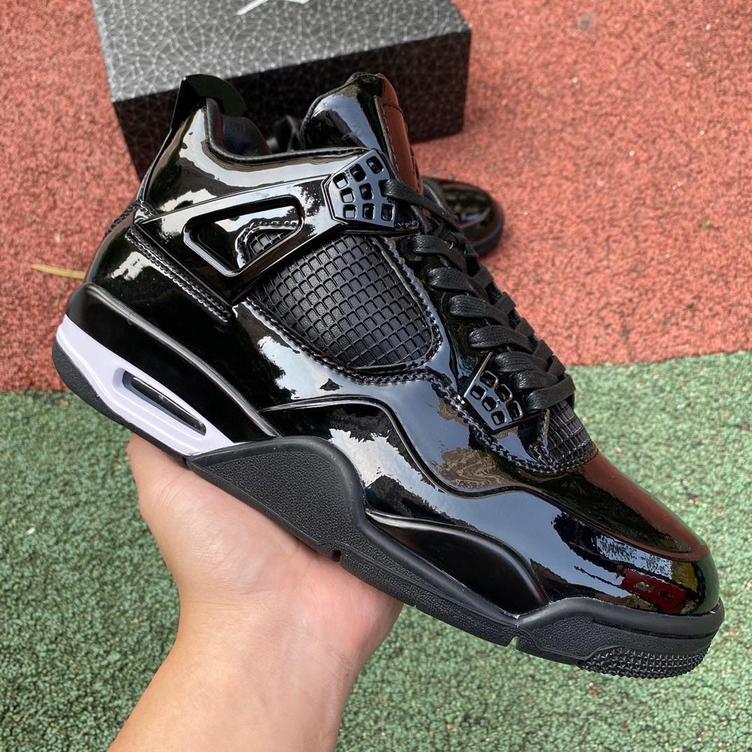 Air Jordan 4 Lab4 Black Sneakers    719864-010 - FashionPlug