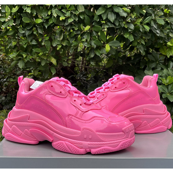 Balenciaga Triple S Sneaker In Pink Rubber - FashionPlug
