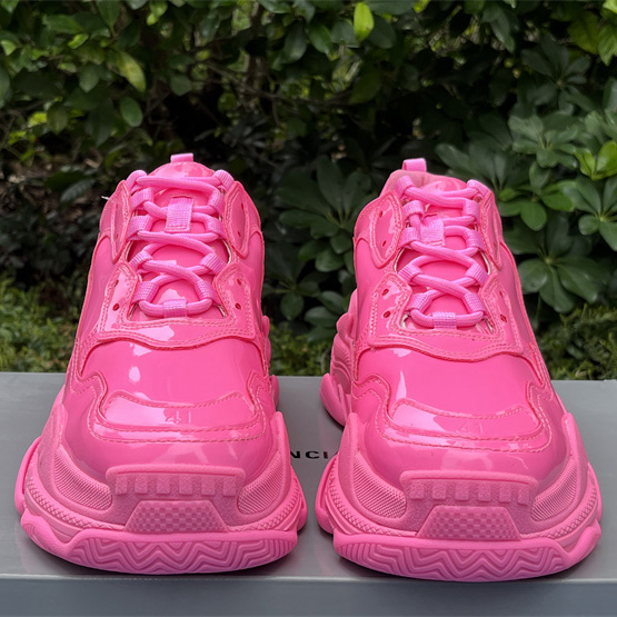 Balenciaga Triple S Sneaker In Pink Rubber - FashionPlug