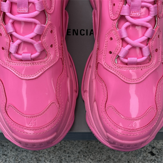 Balenciaga Triple S Sneaker In Pink Rubber - FashionPlug