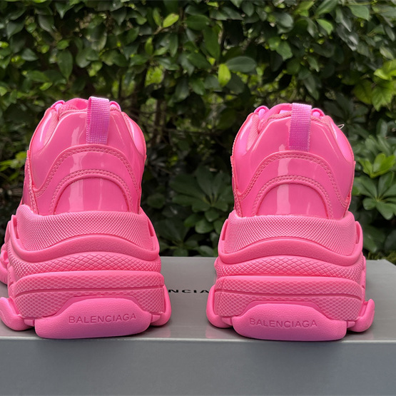 Balenciaga Triple S Sneaker In Pink Rubber - FashionPlug