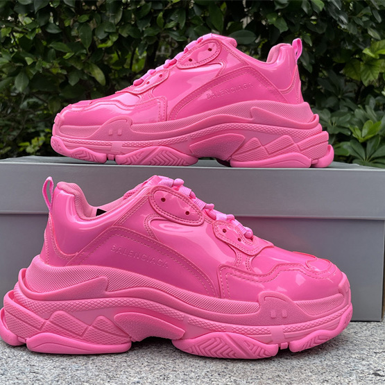 Balenciaga Triple S Sneaker In Pink Rubber - FashionPlug
