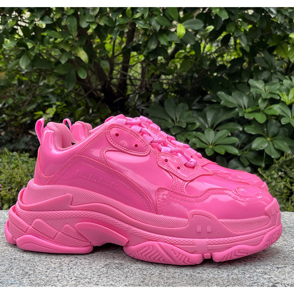 Balenciaga Triple S Sneaker In Pink Rubber - FashionPlug