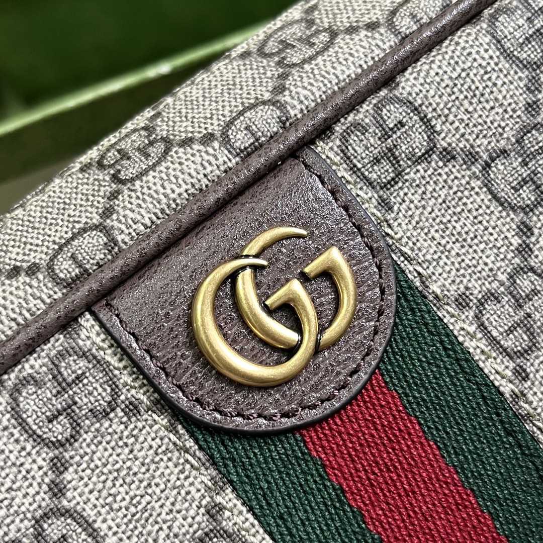 Gucci  Savoy Toiletry Case With Web (14.5x 23.5x 6.5cm) - FashionPlug