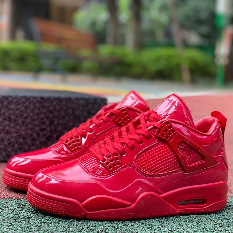 Air Jordan 4 Lab4 Red Sneakers    719864-600 - FashionPlug