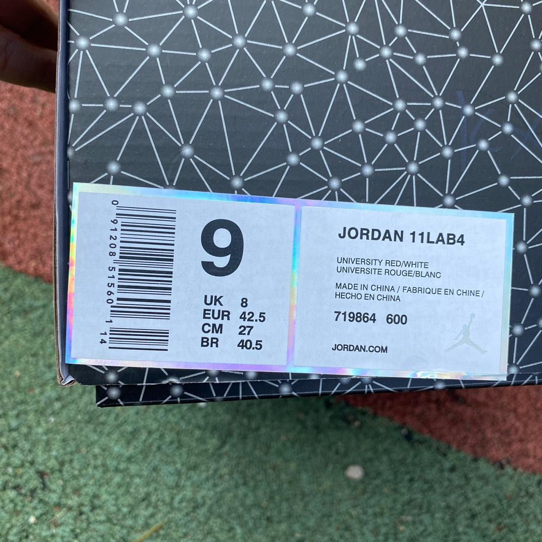 Air Jordan 4 Lab4 Red Sneakers    719864-600 - FashionPlug