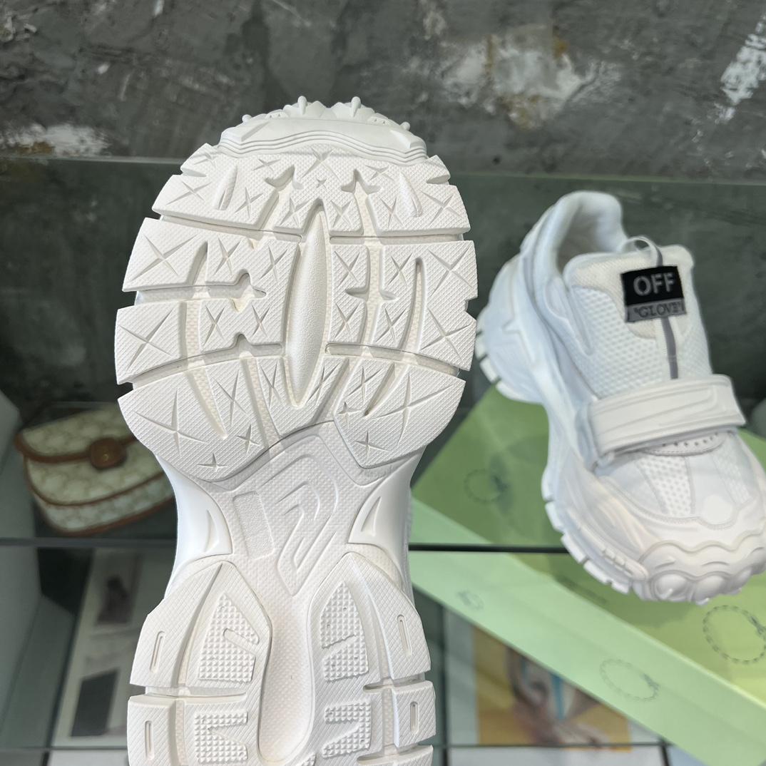 Off White Glove Slip-on Sneakers - FashionPlug