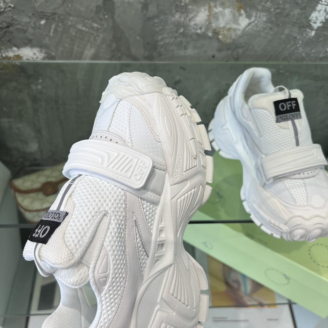 Off White Glove Slip-on Sneakers - FashionPlug