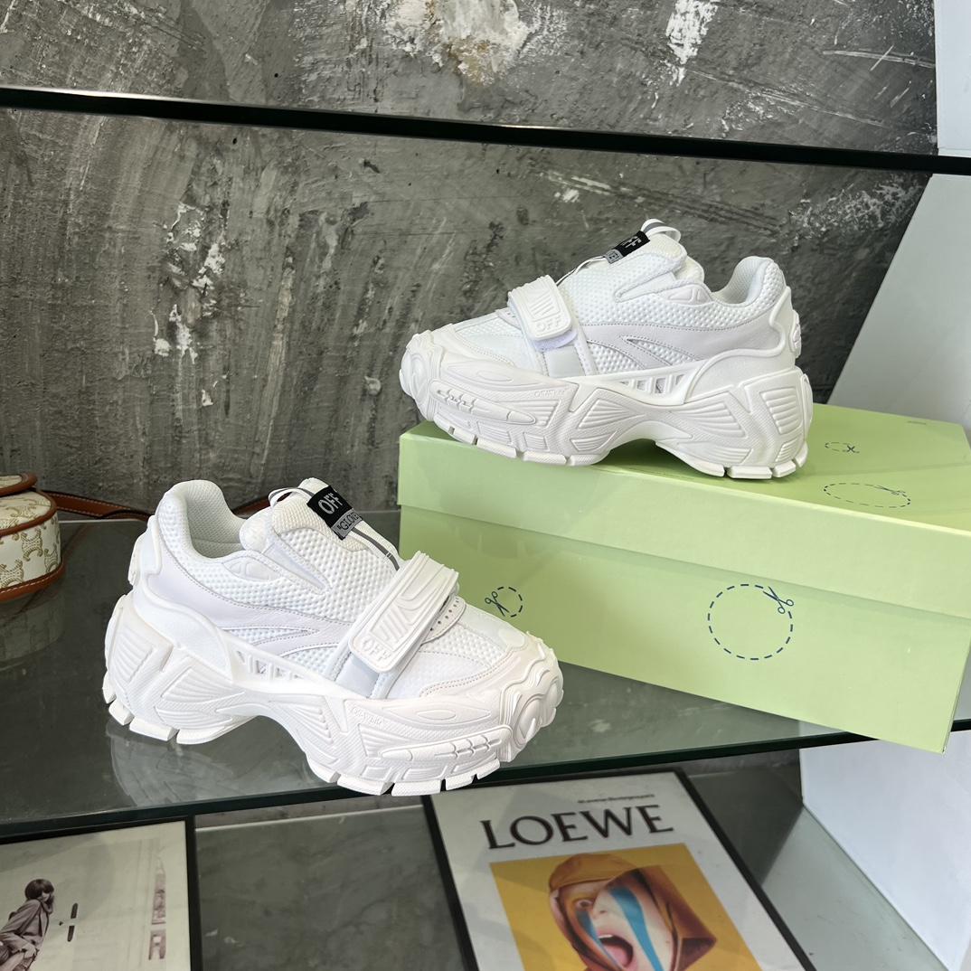 Off White Glove Slip-on Sneakers - FashionPlug