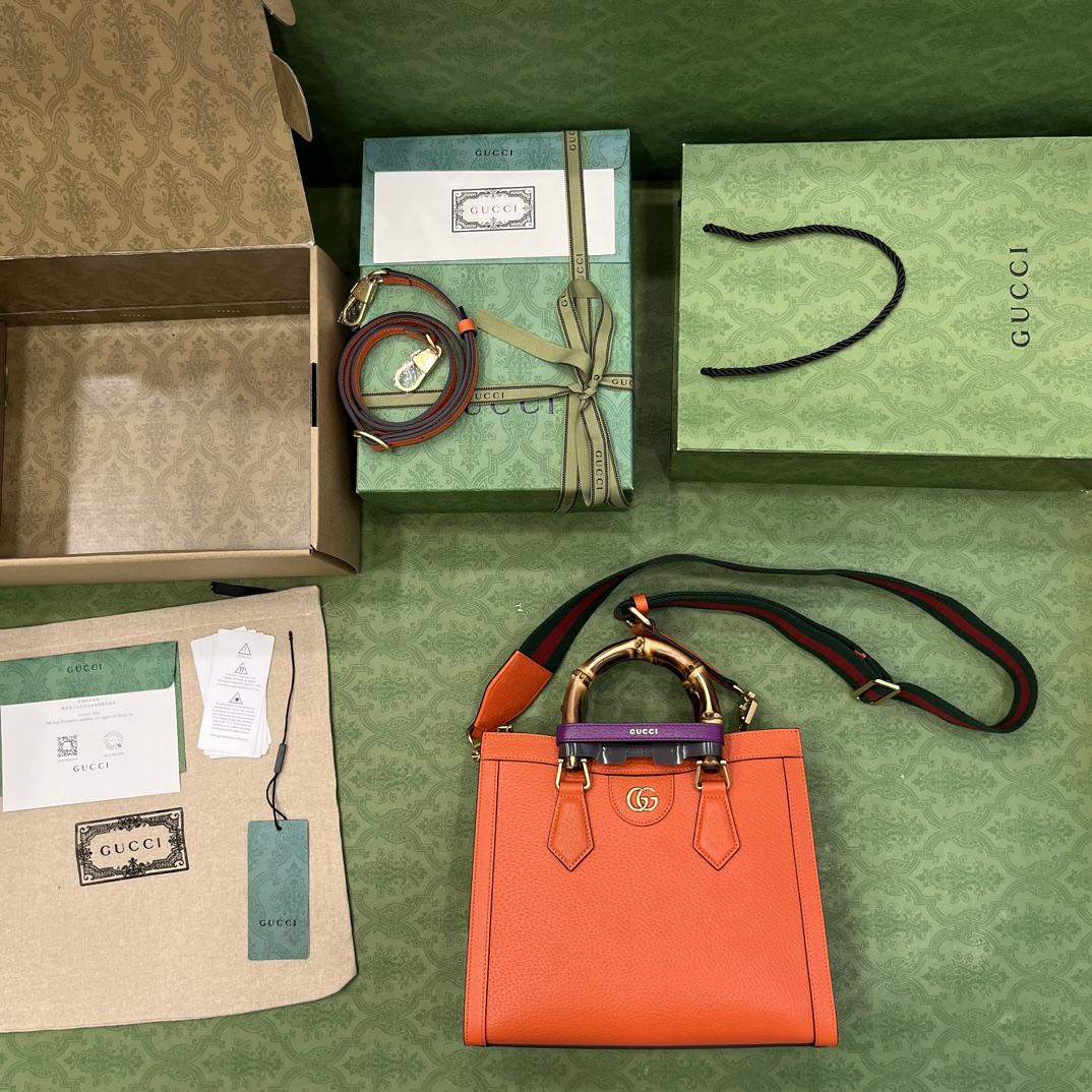 Gucci Diana Small Tote Bag(27-24-11cm) - FashionPlug