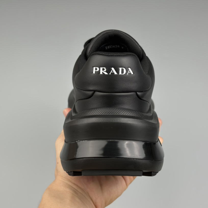Prada Leather Sneakers(upon uk size) - FashionPlug