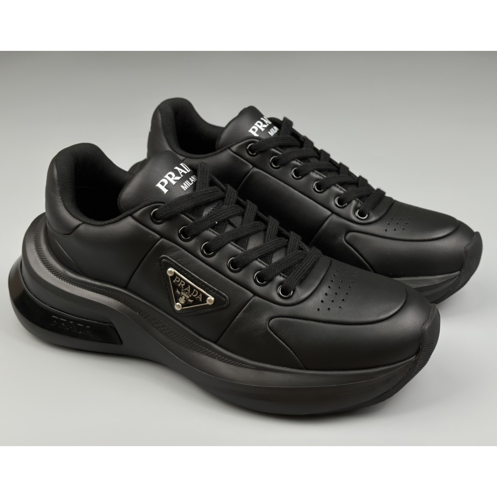 Prada Leather Sneakers(upon uk size) - FashionPlug
