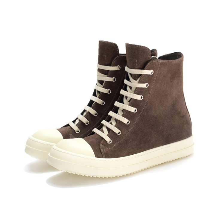 Rick Owens High-Top Sneakers - FashionPlug