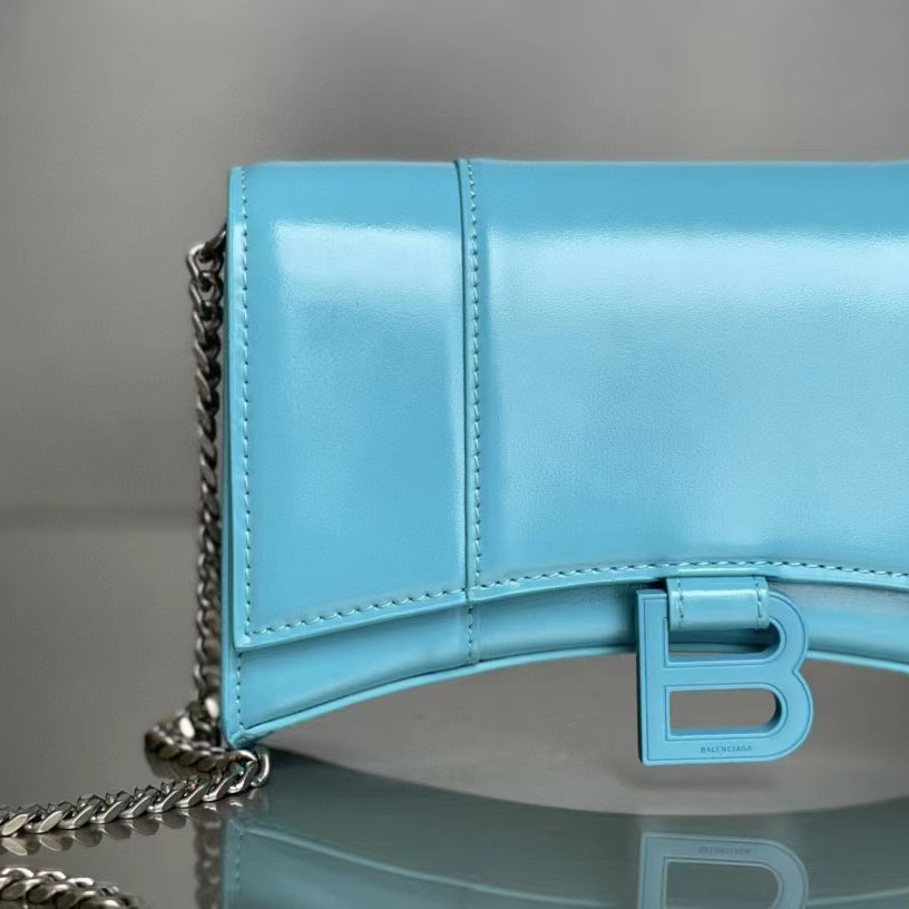 Balenciaga XS Hourglass Wallet Shoulder Bag  (19.3-11.9-4.8cm) - FashionPlug