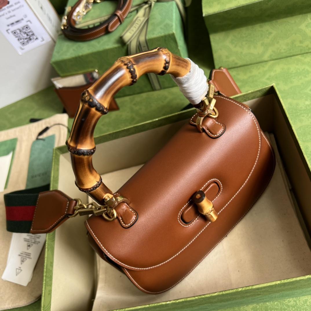 Gucci Bamboo 1947 Small Bag (21-15-7cm) - FashionPlug