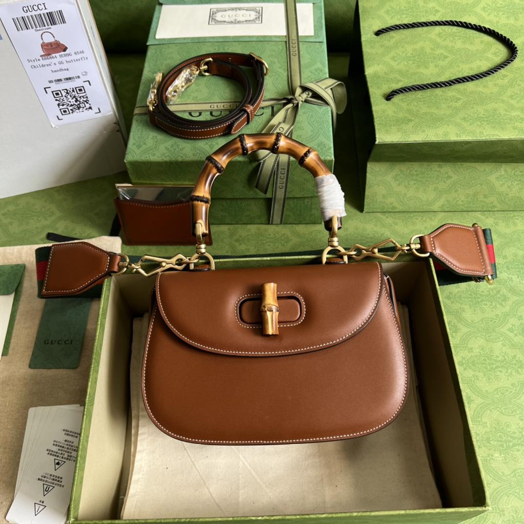 Gucci Bamboo 1947 Small Bag (21-15-7cm) - FashionPlug