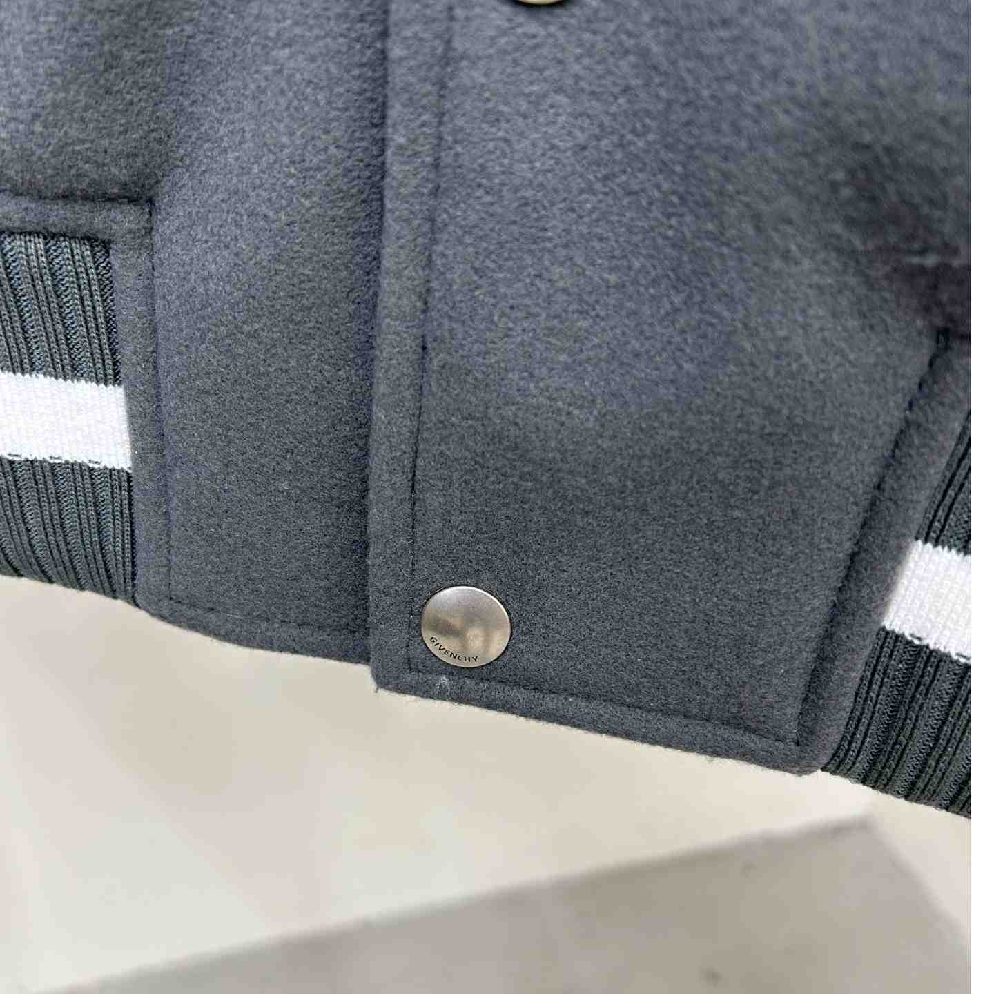 Givenchy Varsity Jacket In Wool And Leather - FashionPlug