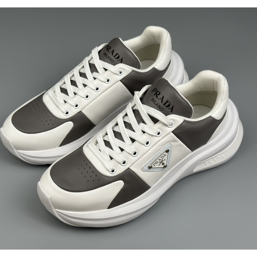 Prada Leather Sneakers(upon uk size) - FashionPlug