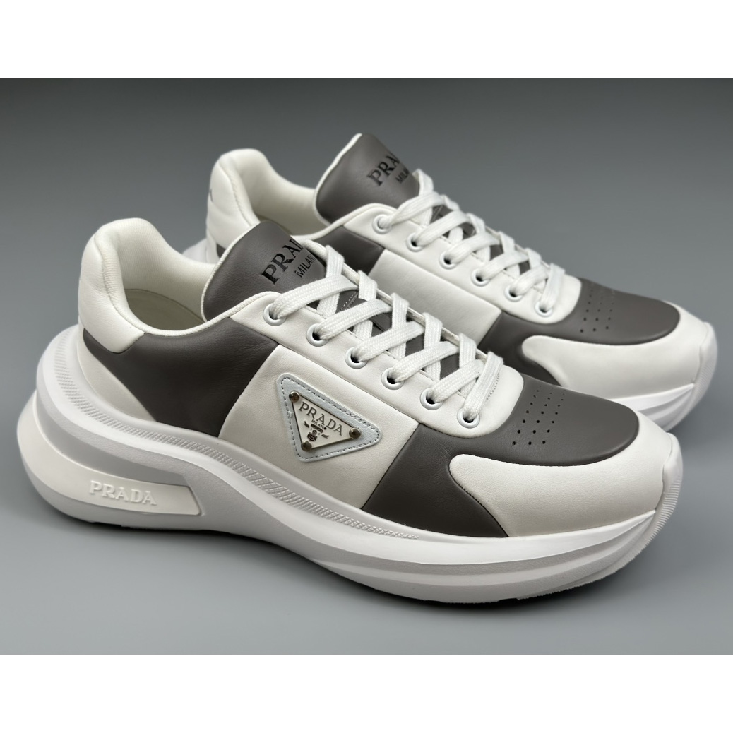 Prada Leather Sneakers(upon uk size) - FashionPlug