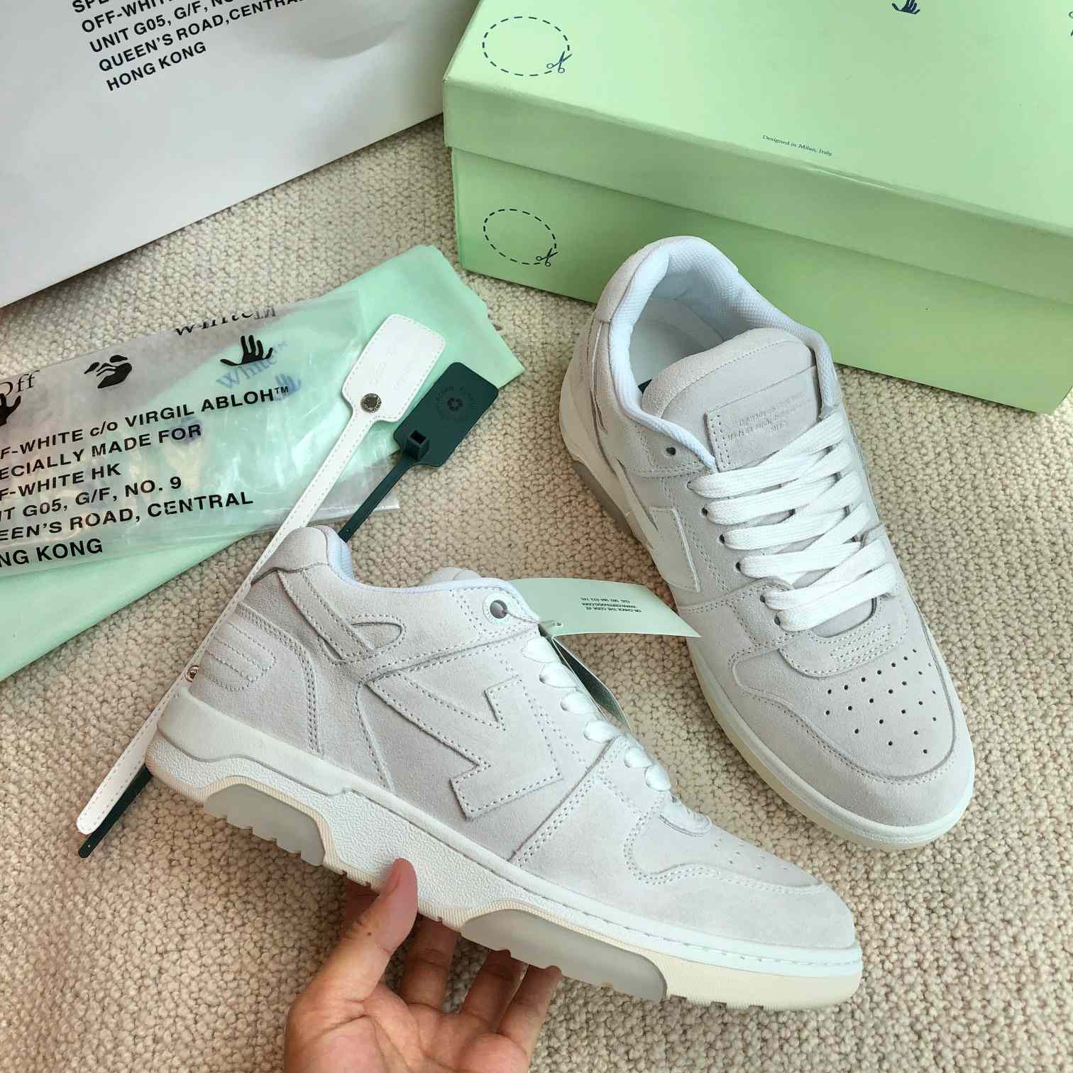 Off White Out Of Office Calf Calf Leather Sneaker - FashionPlug