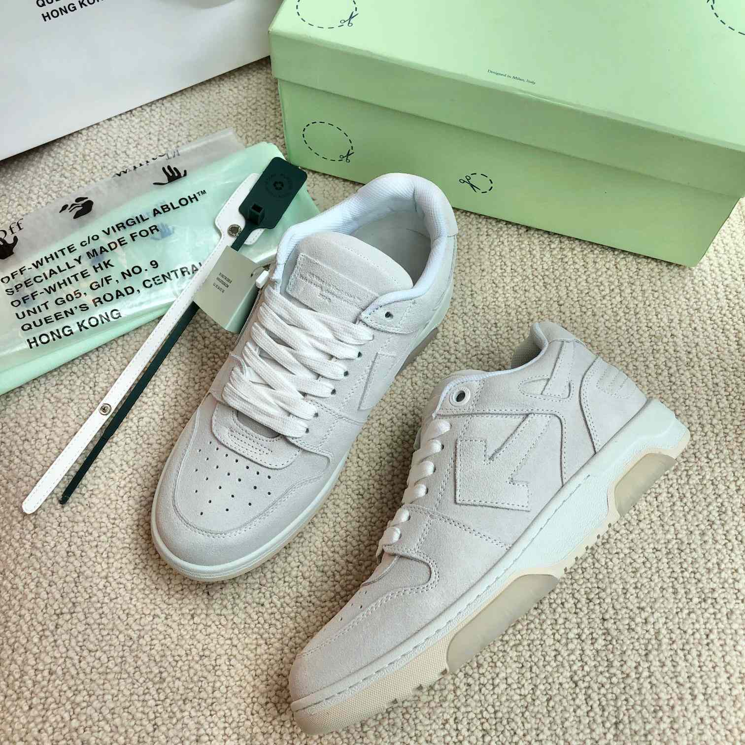 Off White Out Of Office Calf Calf Leather Sneaker - FashionPlug