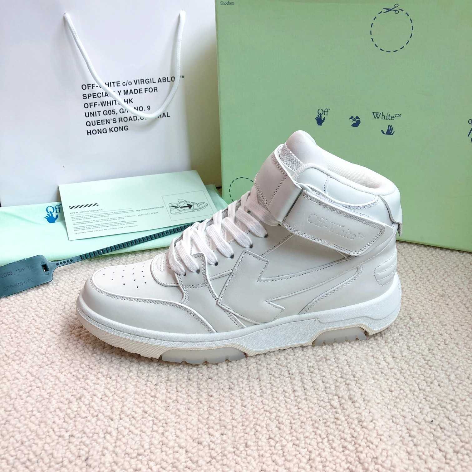 Off White Out Of Office Mid Top Sneaker - FashionPlug