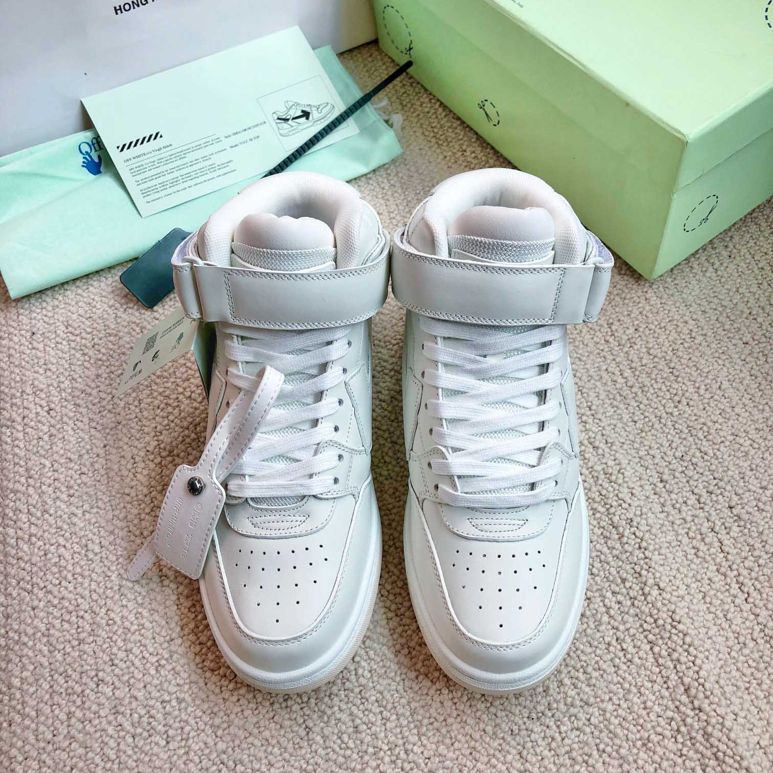 Off White Out Of Office Mid Top Sneaker - FashionPlug