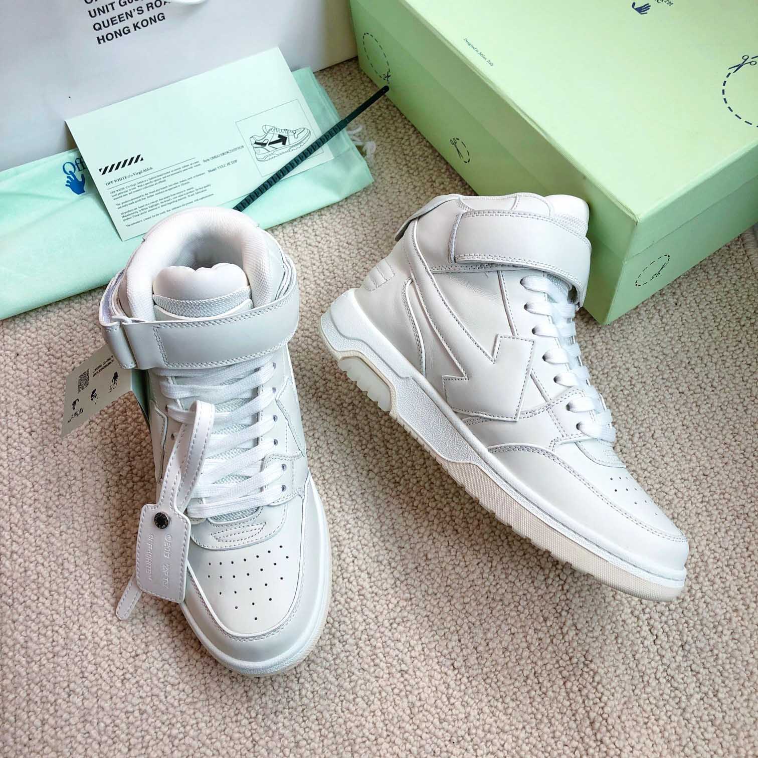 Off White Out Of Office Mid Top Sneaker - FashionPlug