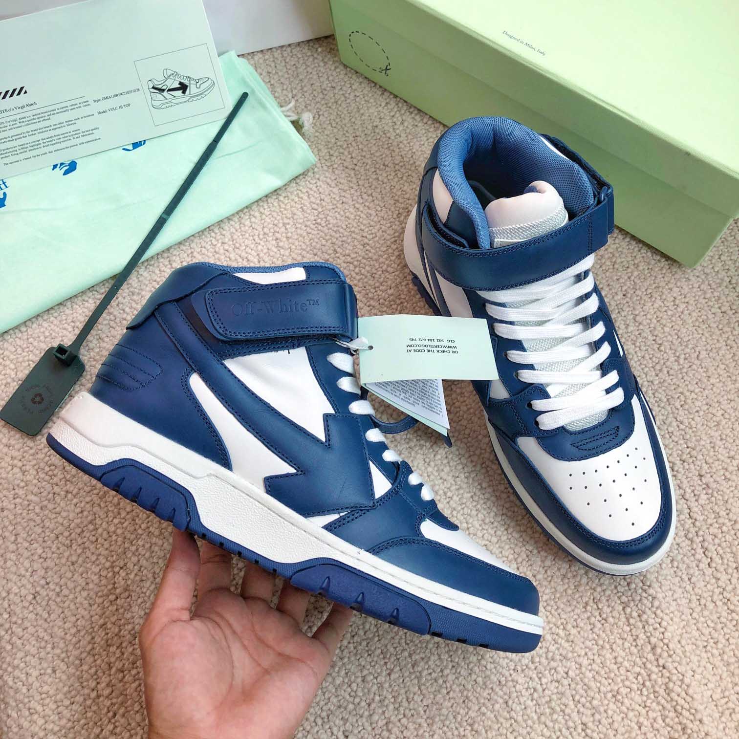 Off White Out Of Office Mid Top Sneaker - FashionPlug