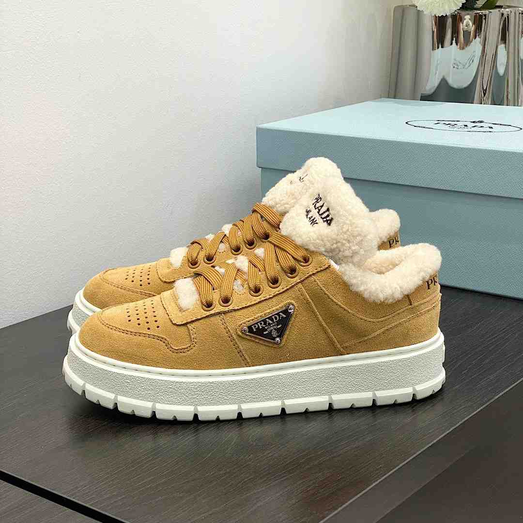 Prada Suede Sneakers - FashionPlug