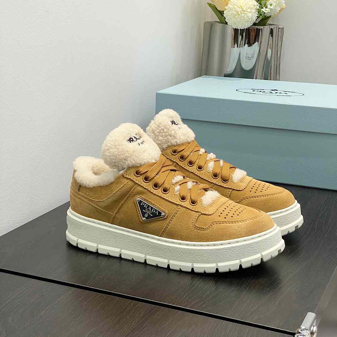 Prada Suede Sneakers - FashionPlug