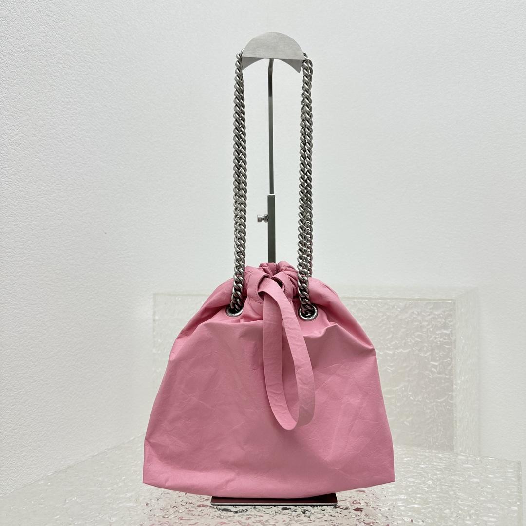Balenciaga Crush Small Tote Bag In Pink(27X10X32CM) - FashionPlug