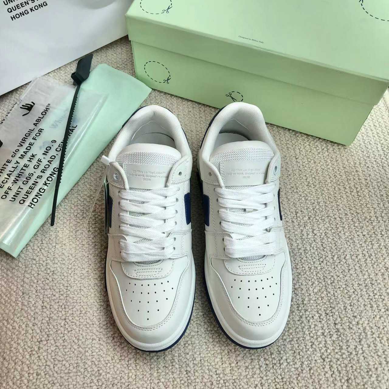 Off White Out Of Office Calf Leather Sneaker - FashionPlug