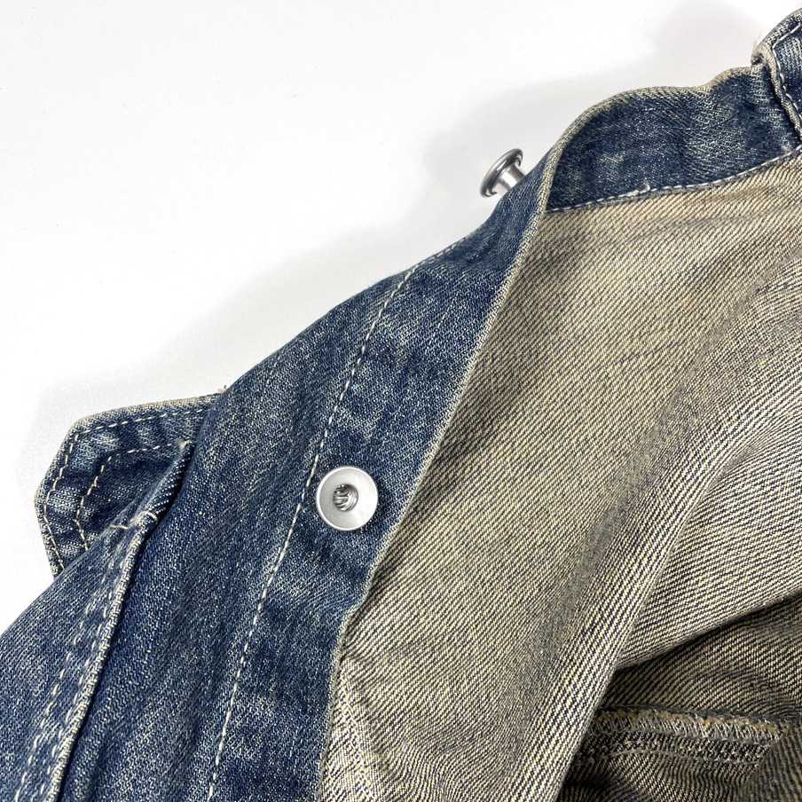 Rick Owens Cropped Denim Jacket - FashionPlug