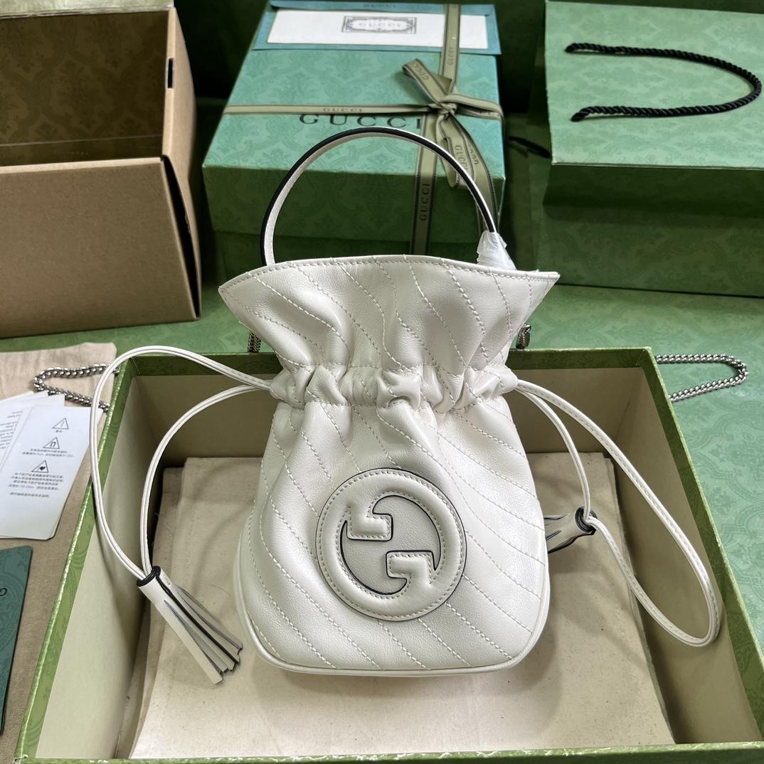 Gucci Blondie Mini Bucket Bag - FashionPlug