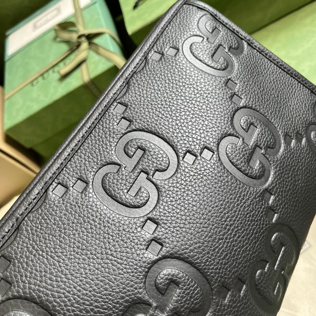 Gucci Jumbo GG Pouch (28.5x 18x 9cm) - FashionPlug