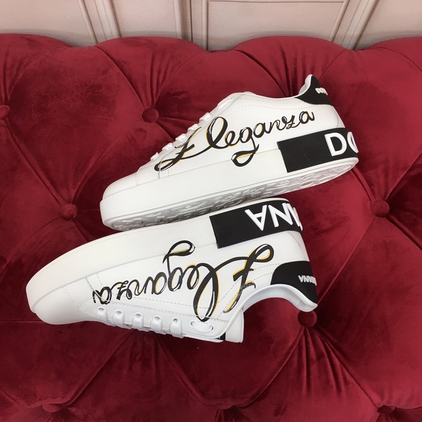 Dolce & Gabbana Portofino 'Eleganza Print - White Black' - FashionPlug